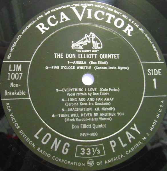 Release: The Don Elliott Quintet-Vinyl-US-1954-LJM-1007, LJM 1007-3677527