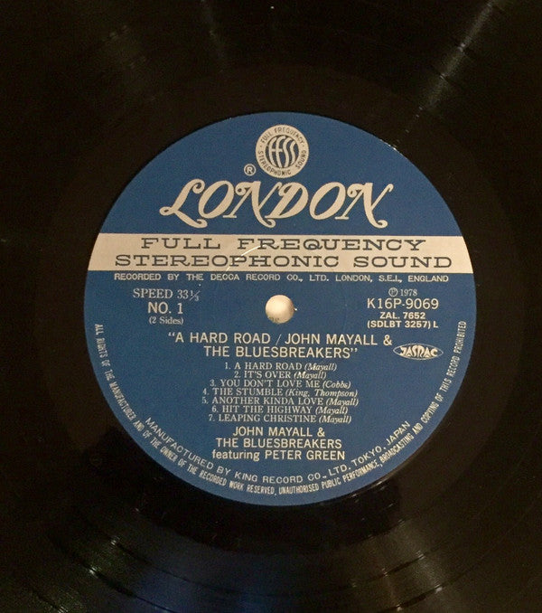 Release: A Hard Road-Vinyl-Japan-1978-K16P-9069-8617832