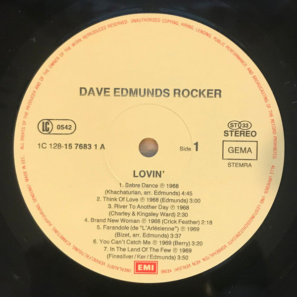 Dave Edmunds, Rocker: Early Works 1968/1972