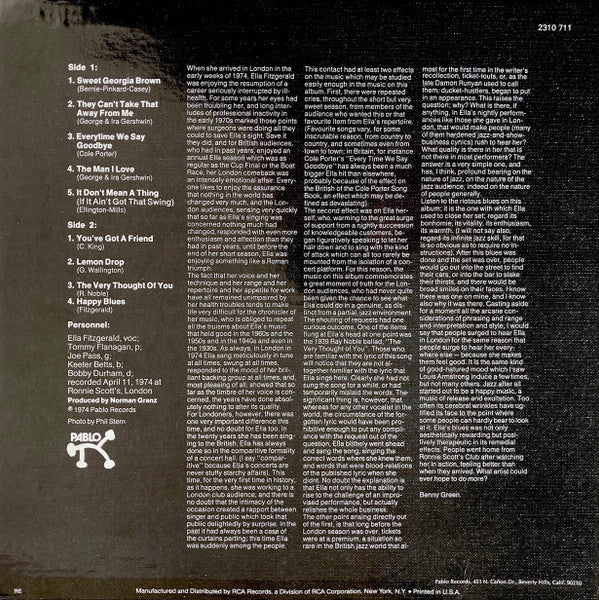 Release: Ella In London-Vinyl-US-None-2310 711-8611650