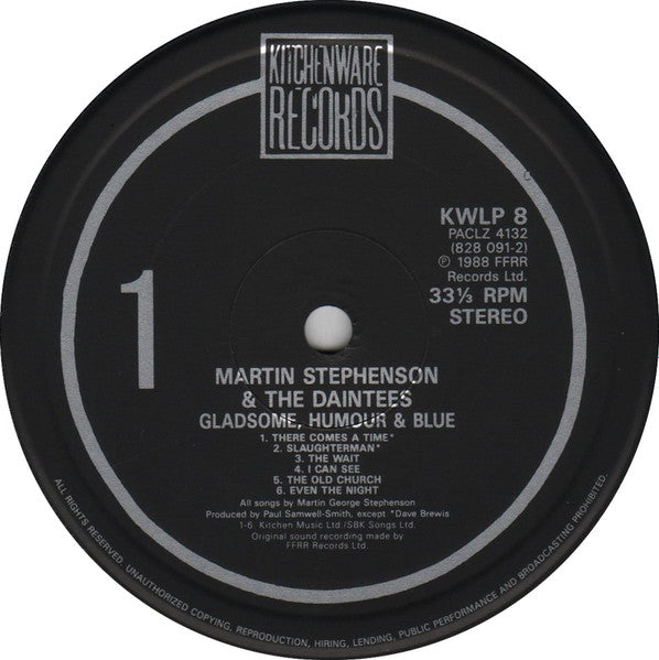 Gladsome, Humour & Blue