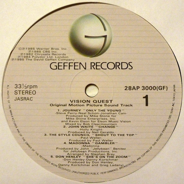 Vision Quest (Original Motion Picture Sound Track)