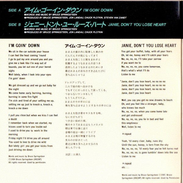 Release: I'm Goin' Down-Vinyl-Japan-1985-10SP 914-3499366