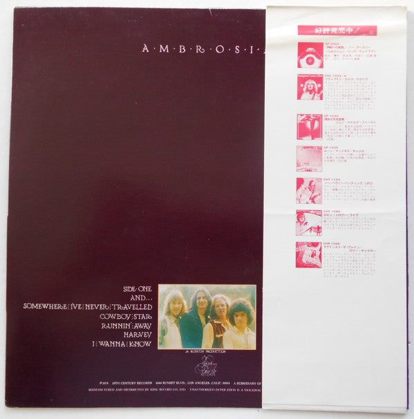 Master Release: Somewhere I've Never Travelled by Ambrosia (2)