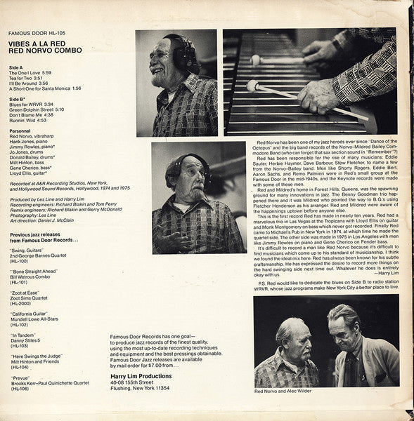 Master Release: Vibes A La Red by Red Norvo Combo