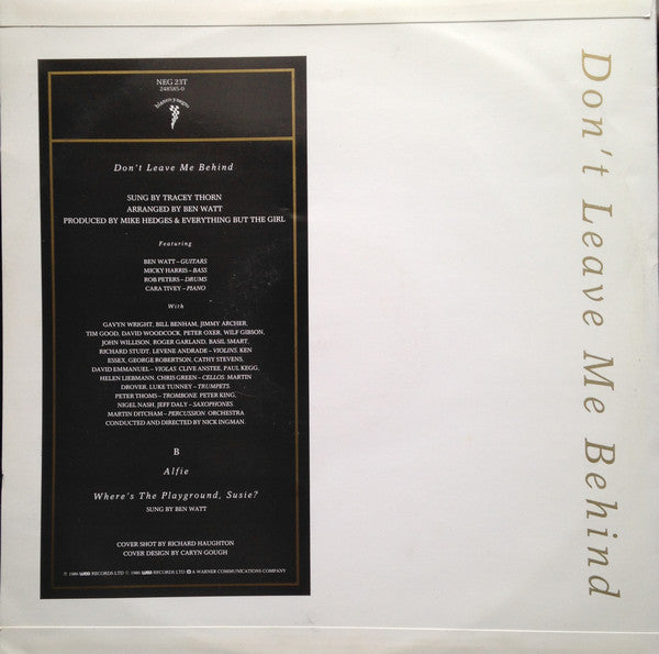 Release: Don't  Leave Me Behind-Vinyl-Europe-1986-NEG 23T, 248585-0-1441255