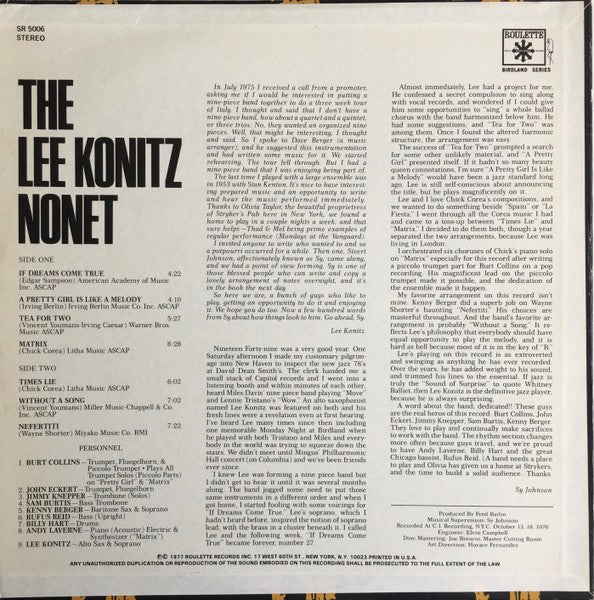 The Lee Konitz Nonet