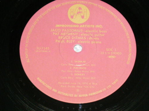 Pastorius / Metheny / Ditmas / Bley