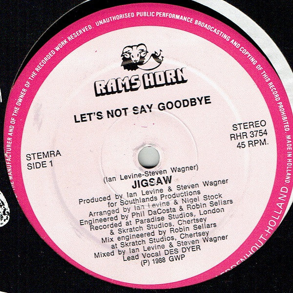 Master Release: Let's Not Say Goodbye by Jigsaw (3)