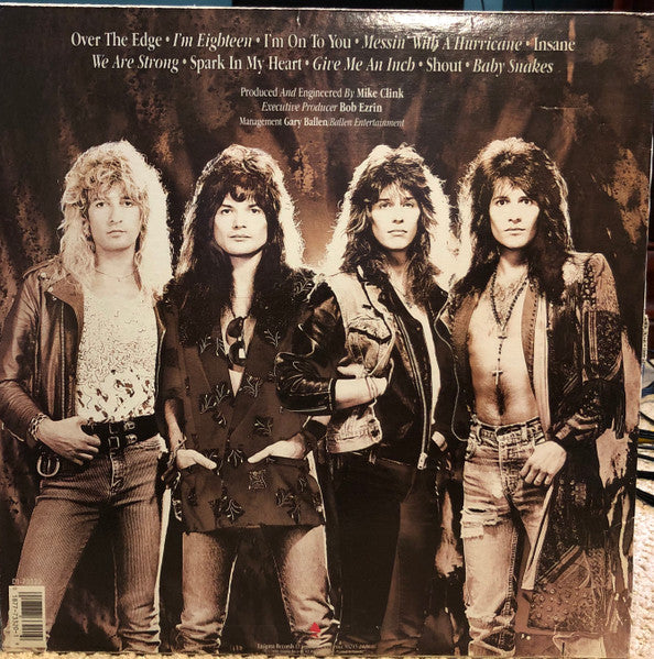 Release: Over The Edge-Vinyl-US-1988-D1-73320-1831511