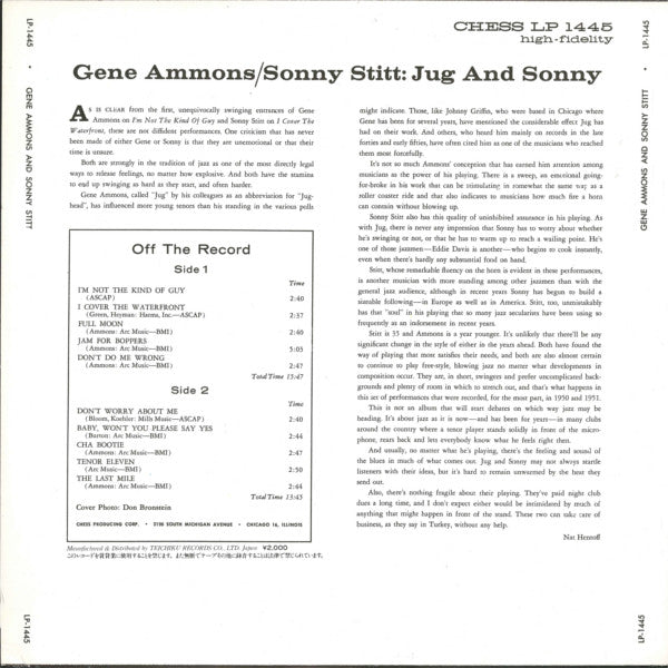 Master Release: Jug And Sonny by Gene Ammons