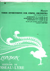 Wolfgang Amadeus Mozart - Three Divertimenti For String Orchestra (Three Salzburg Symphonies) (LP, Album, Repress, Mono) - Very Good Plus (VG+) / Very Good Plus (VG+)