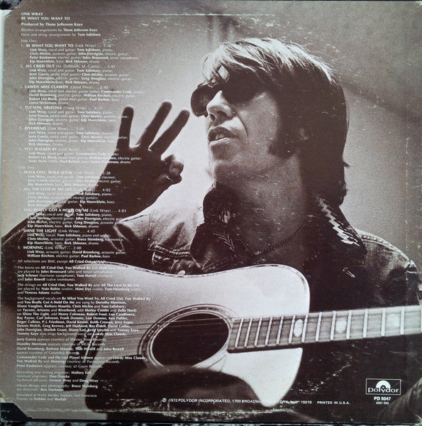 Release: Be What You Want To-Vinyl-US-1973-PD5047, 2391 063-1390269