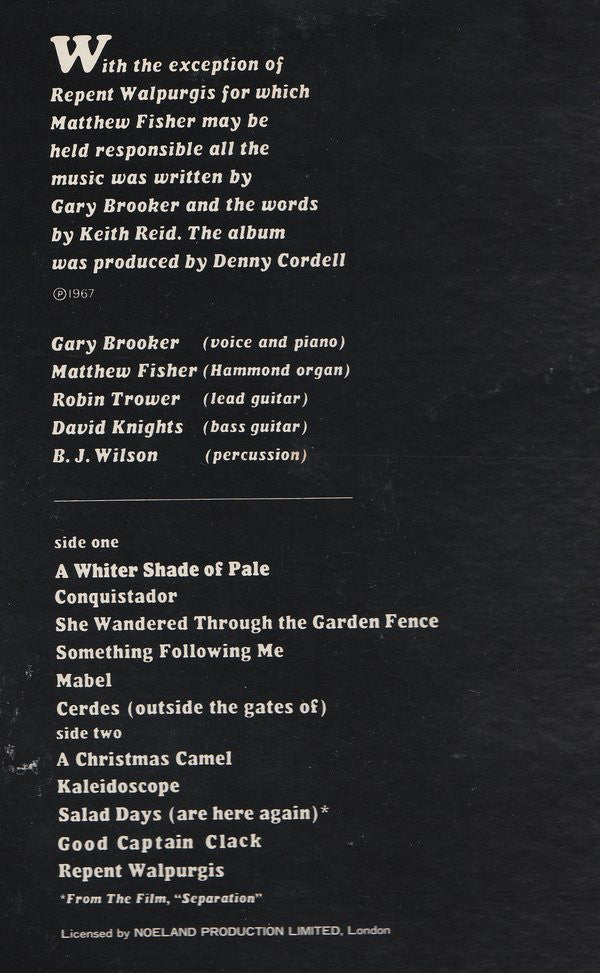 A Whiter Shade Of Pale  = 青い影