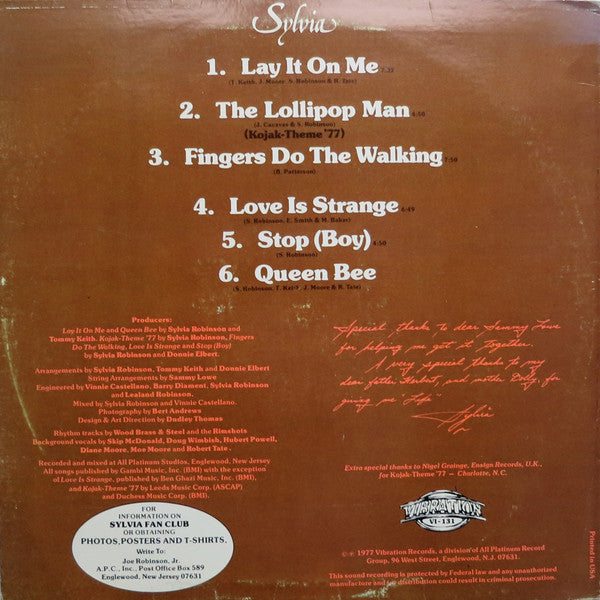 Release: Lay It On Me-Vinyl-US-1977-VI-131-8023272