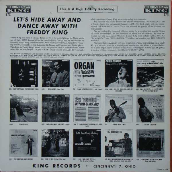 Release: Let's Hide Away And Dance Away With Freddy King-Vinyl-US-1987-773-4753577