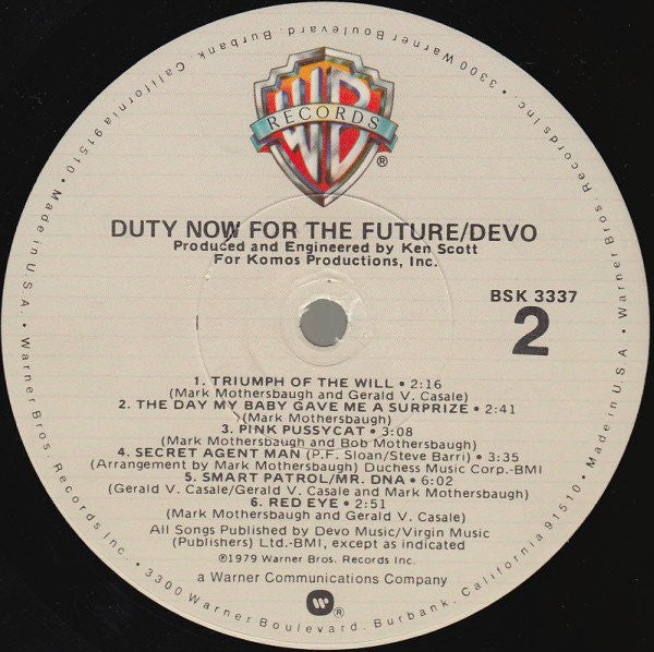 Duty Now For The Future