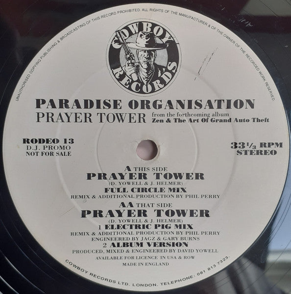 Release: Prayer Tower-Vinyl-UK-1992-RODEO 13-1805945