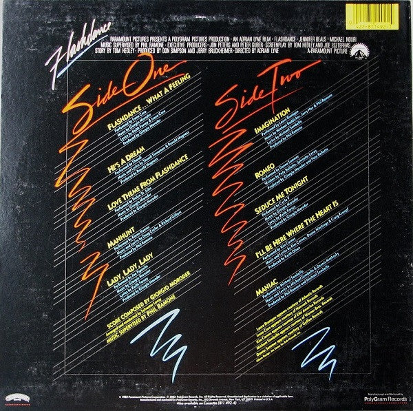 Release: Flashdance (Original Soundtrack From The Motion Picture)-Vinyl-US-1983-422-811 492-1 M-1, 811492-1 M-1-2969044
