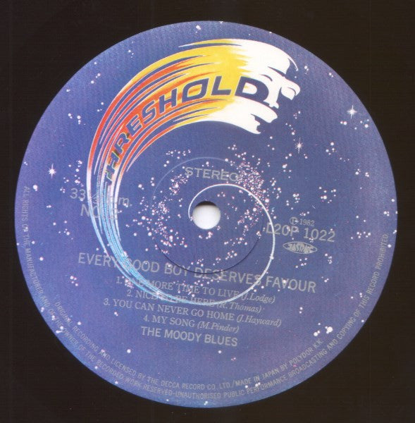 Release: Every Good Boy Deserves Favour-Vinyl-Japan-1982-L20P 1022, L20P 1022-3467419