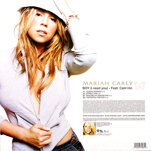 Master Release: Boy (I Need You) by Mariah Carey