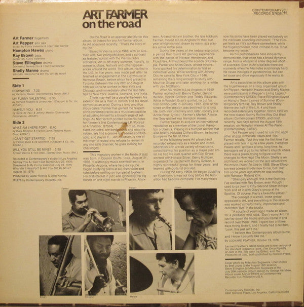 Release: On The Road-Vinyl-US-1976-S7636-2382155