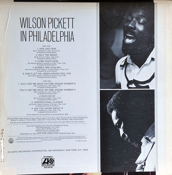 Release: In Philadelphia-Vinyl-US-1970-SD 8270-8644840