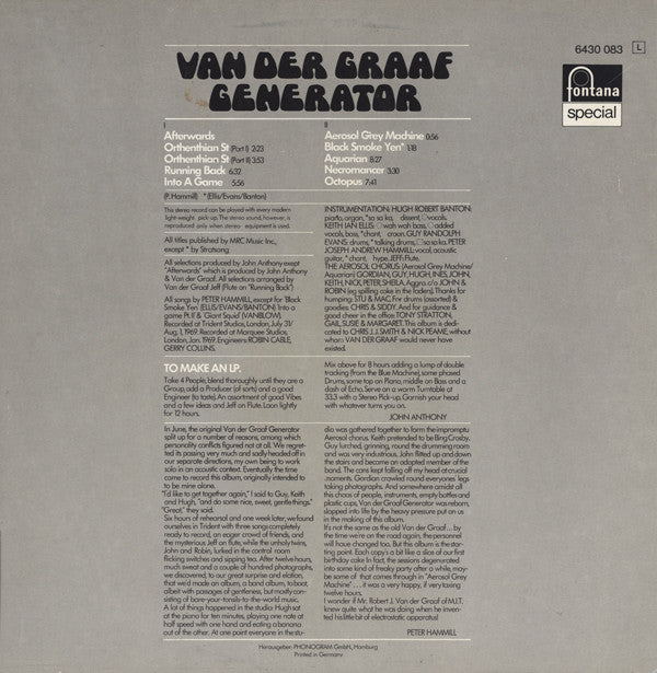 Release: The Aerosol Grey Machine-Vinyl-Germany-None-6430 083-1359740