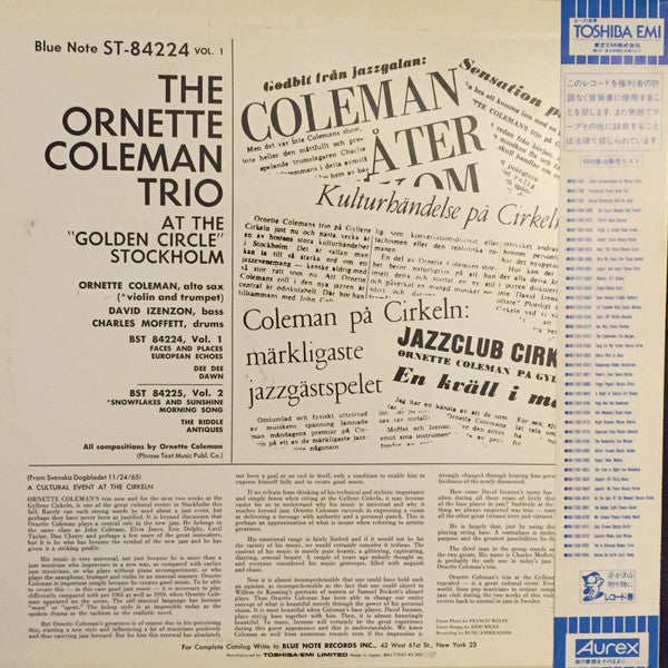 Release: At The "Golden Circle" Stockholm (Volume One)-Vinyl-Japan-1984-BNJ 71045, BST 84224-6969113