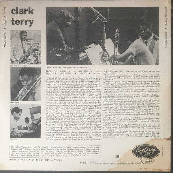 Release: Clark Terry-Vinyl-US-1958-MG 36007-9238928