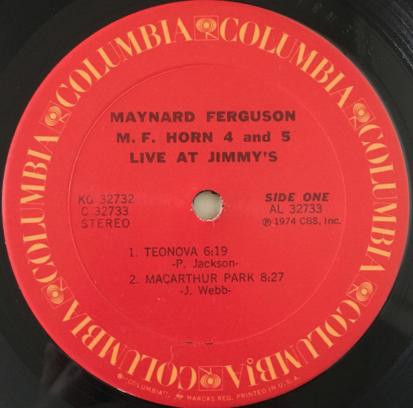 M.F. Horn 4&5: Live At Jimmy's