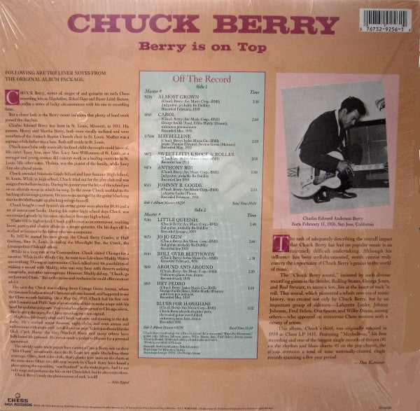 Release: Berry Is On Top-Vinyl-US-1987-CH-9256, CH-9256-1805892