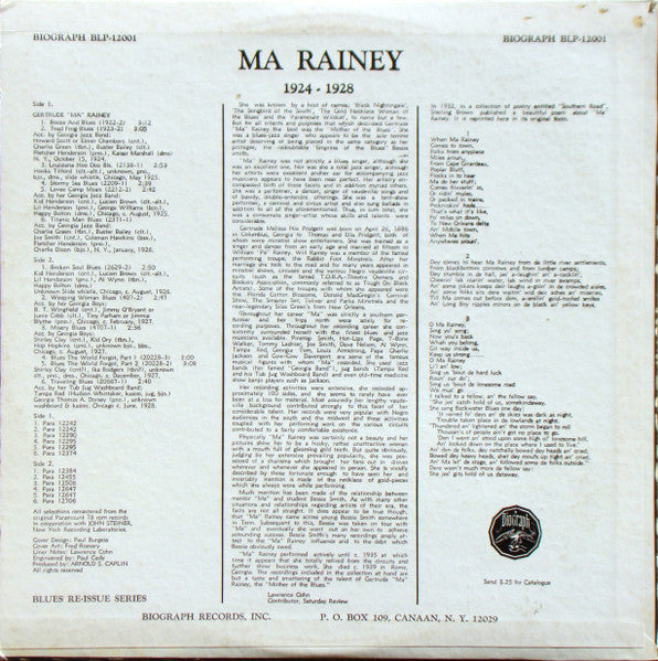 Release: Blues The World Forgot-Vinyl-US-1968-BLP-12001-3329447