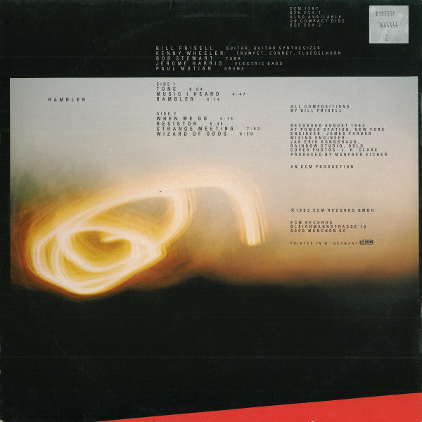 Release: Rambler-Vinyl-Germany-1985-ECM 1287, 825 234-1-1964297