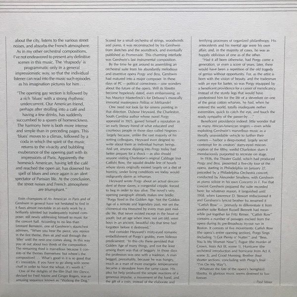 An American In Paris / Promenade / Catfish Row