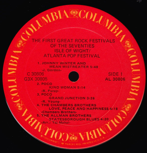 The First Great Rock Festivals Of The Seventies - Isle Of Wight / Atlanta Pop Festival