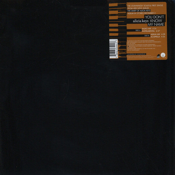 Master Release: You Don't Know My Name by Alicia Keys