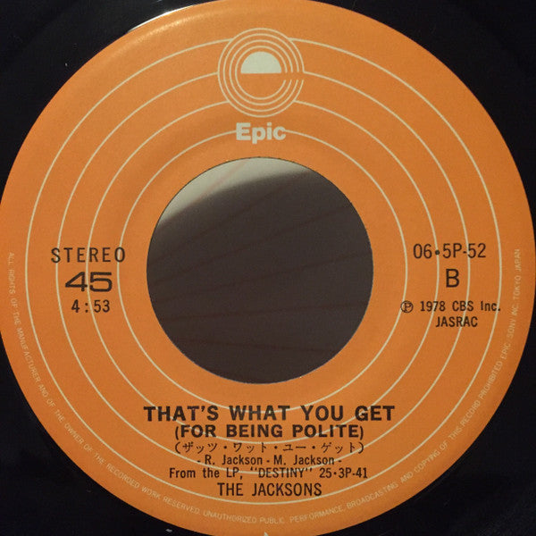 Release: Shake Your Body (Down To The Ground)-Vinyl-Japan-1978-06・5P-52-2759552