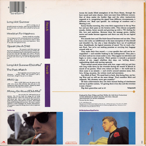 Release: Introducing: The Style Council-Vinyl-US-1983-815 277-1 Y1, 422-815 277-1 Y-1-6664254