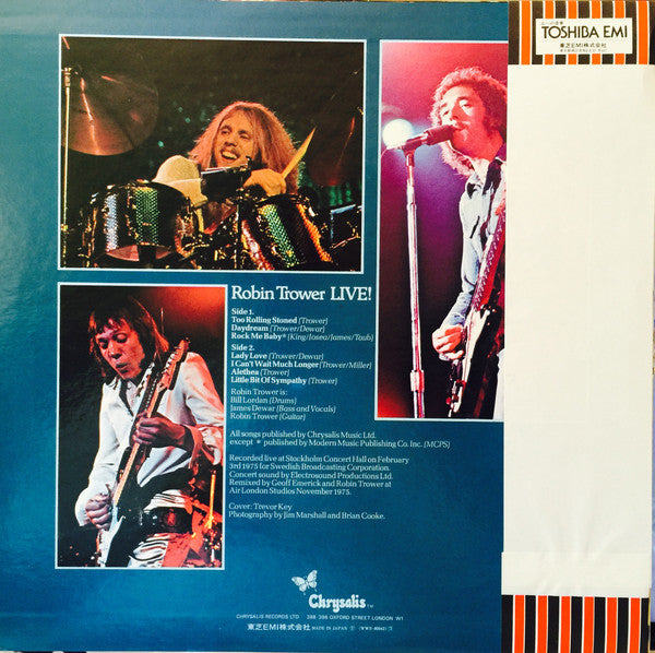 Release: Robin Trower Live!-Vinyl-Japan-1977-WWS-80942-6442168
