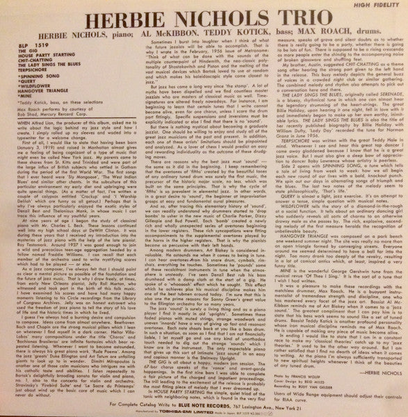 Herbie Nichols Trio