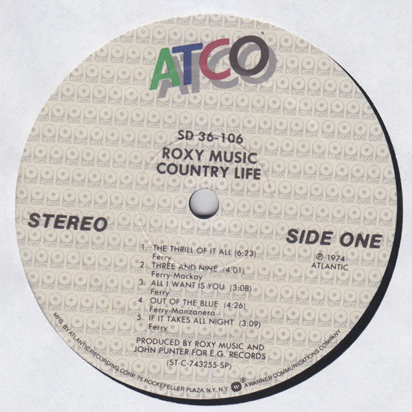 Release: Country Life-Vinyl-US-1982-SD 36-106 A, SD 36-106-5449148