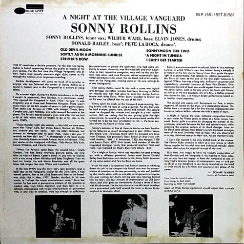 A Night At The "Village Vanguard"