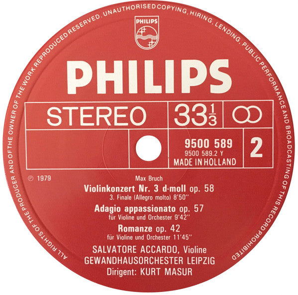 Violin Concerto No. 3, Op. 58 / Adagio Appassionato, Op. 57 / Romance, Op. 42