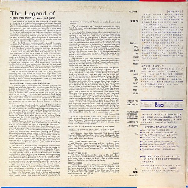 Release: The Legend Of Sleepy John Estes-Vinyl-Japan-None-PA-3011, PA-3011-6519076