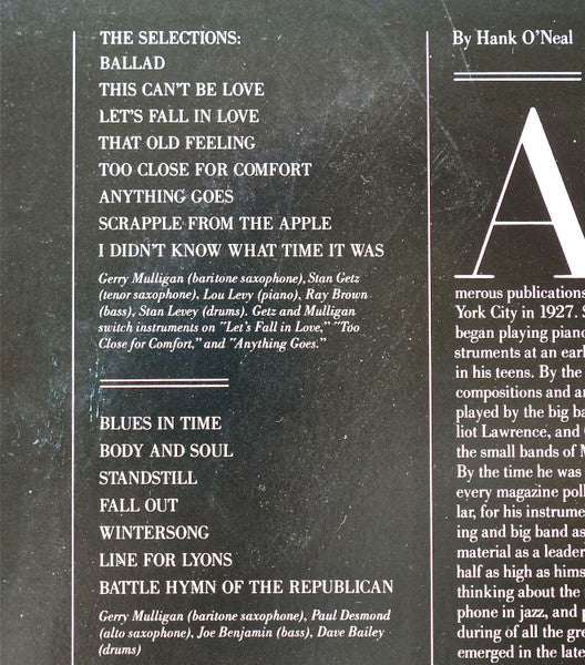 Mulligan And Getz And Desmond