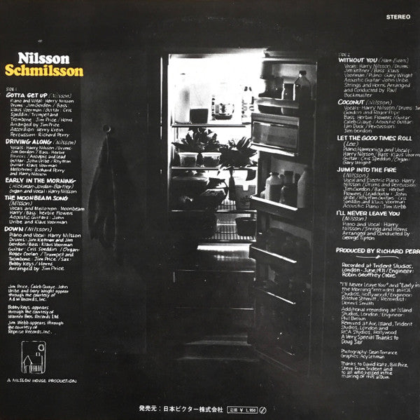 Release: Nilsson Schmilsson-Vinyl-Japan-1971-SRA-5536-5147792