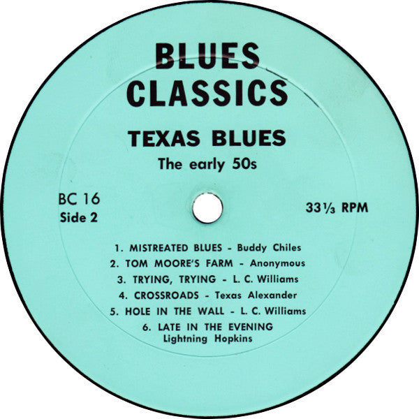 Texas Blues - The Early '50s