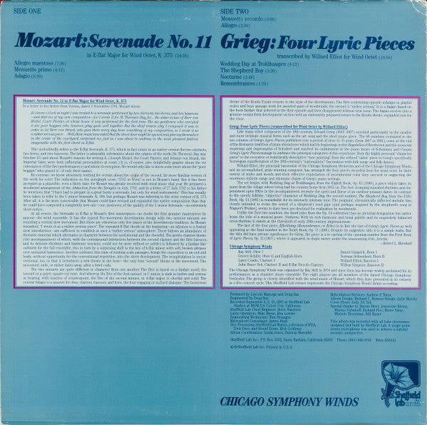 Serenade No. 11 / Four Lyric Pieces