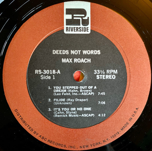Deeds Not Words